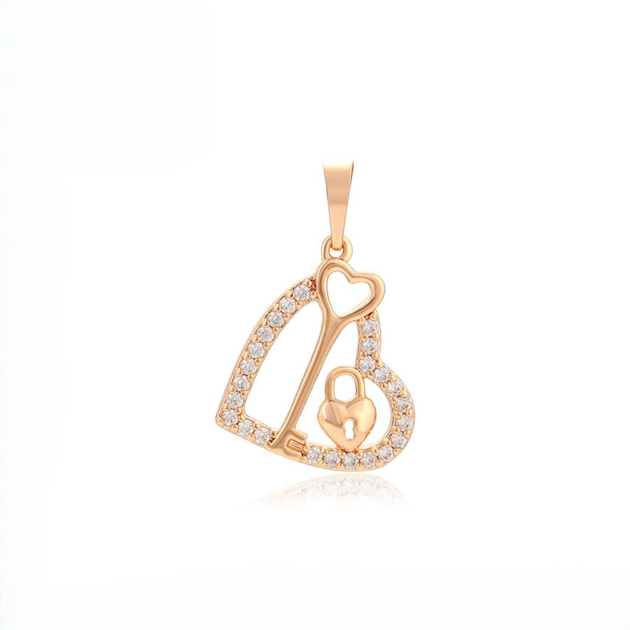 Key to My Heart Padlock Pendant