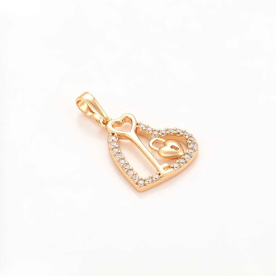 Key to My Heart Padlock Pendant